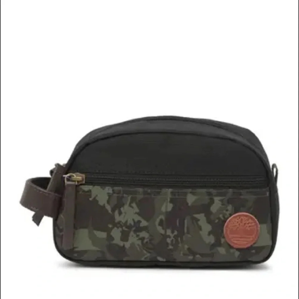 Timberland Camo Canvas Dopp Kit, NWT